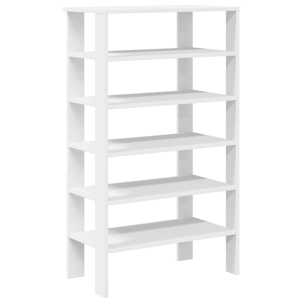 skoreol 61x32x105 cm konstrueret træ hvid