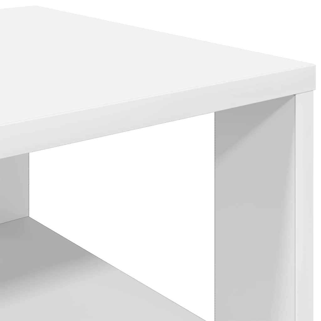 skoreol 61x32x105 cm konstrueret træ hvid
