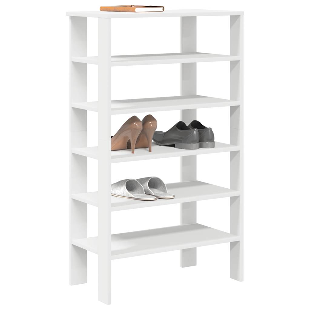 skoreol 61x32x105 cm konstrueret træ hvid