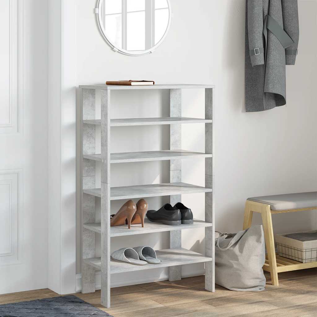 skoreol 61x32x105 cm konstrueret træ betongrå
