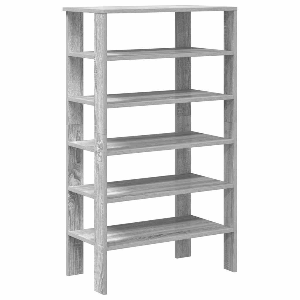 skoreol 61x32x105 cm konstrueret træ grå sonoma-eg