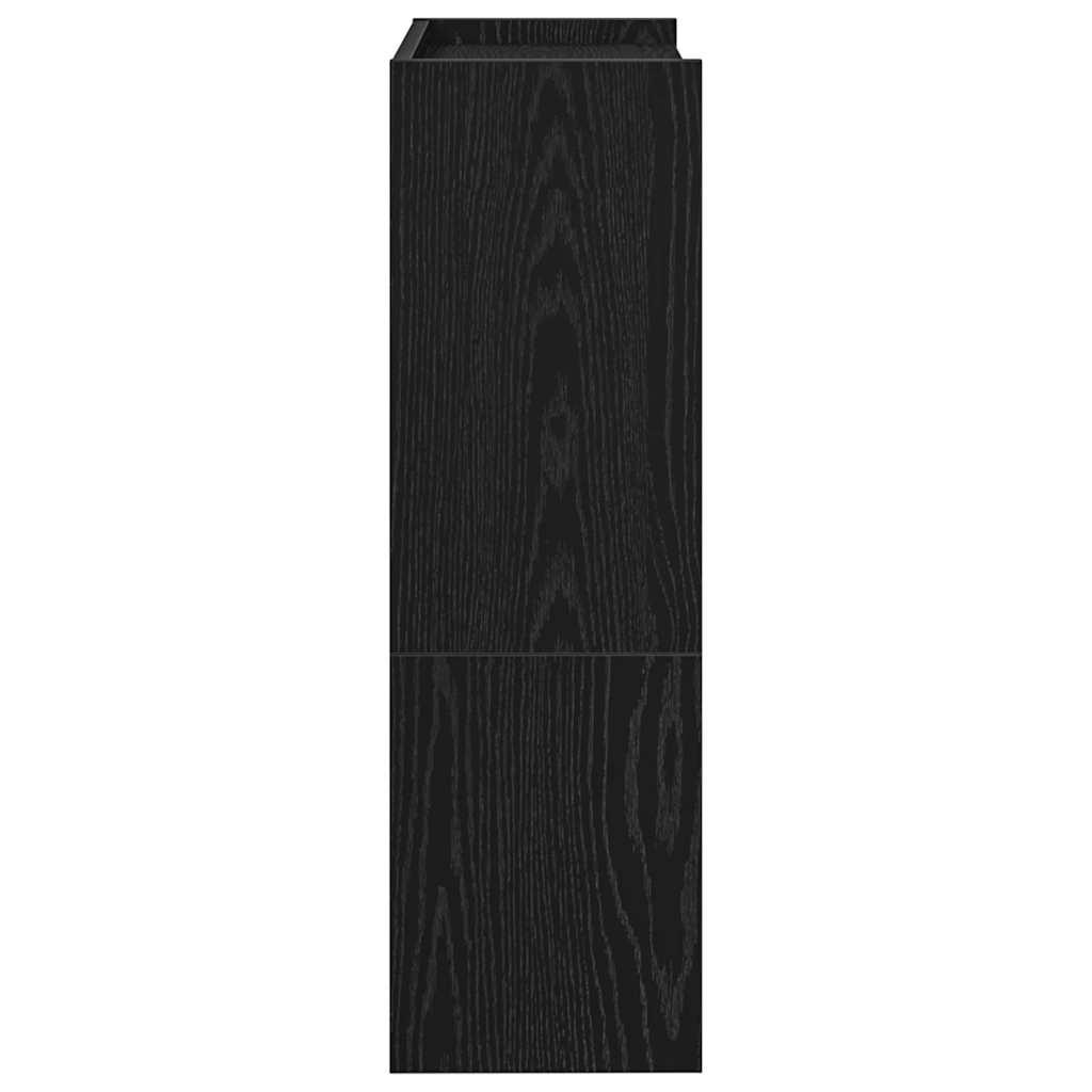 skostativ 60x25x81 cm konstrueret træ sort