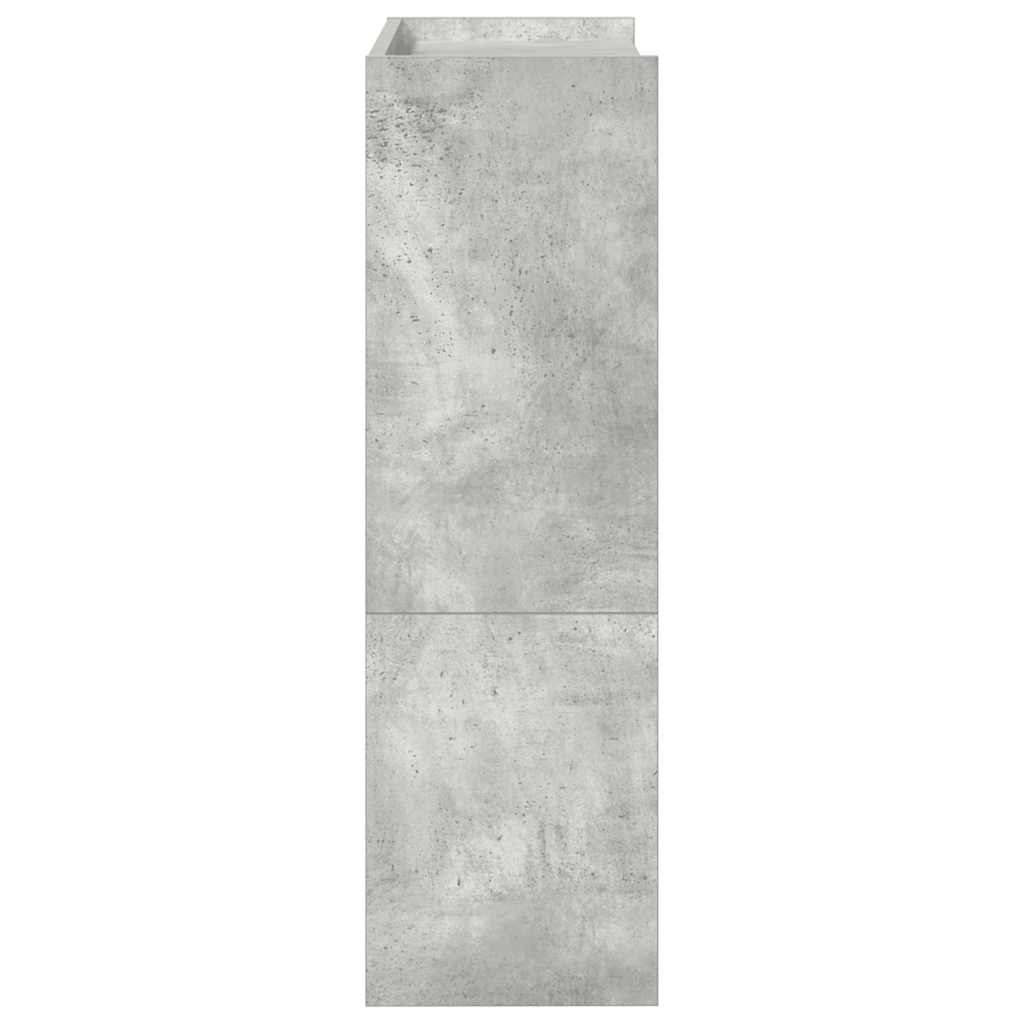 skoreol 60x25x81 cm konstrueret træ betongrå