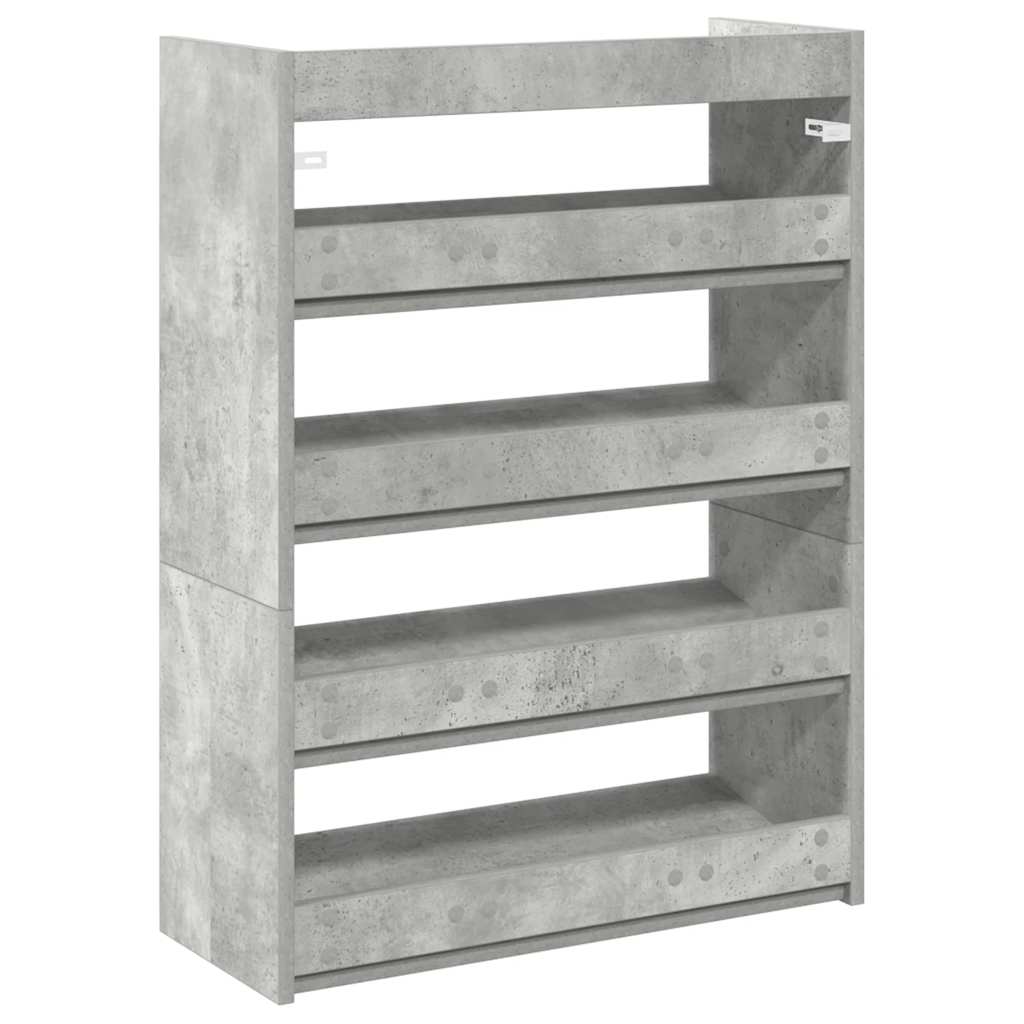 skoreol 60x25x81 cm konstrueret træ betongrå