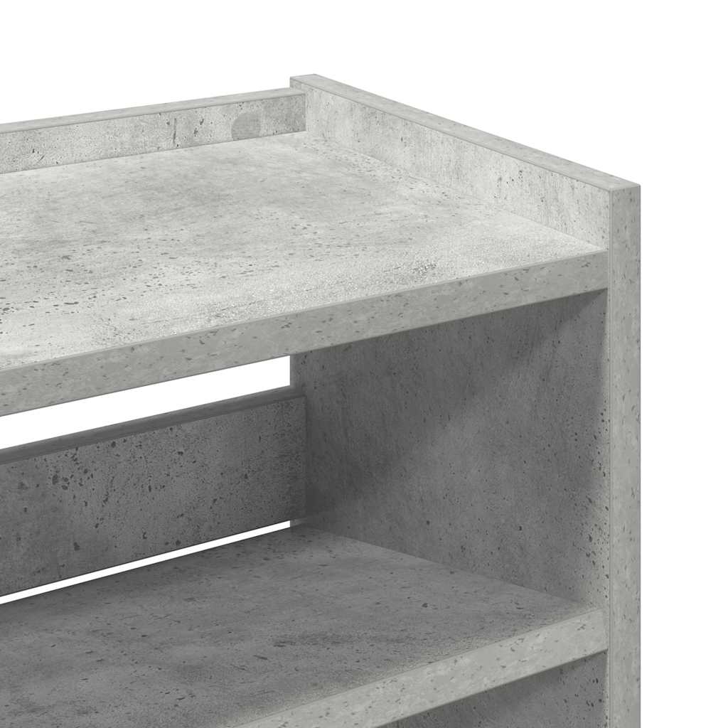 skoreol 60x25x81 cm konstrueret træ betongrå