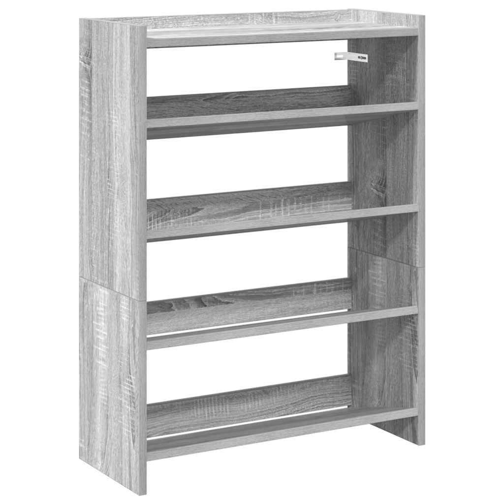 skoreol 60x25x81 cm konstrueret træ grå sonoma-eg