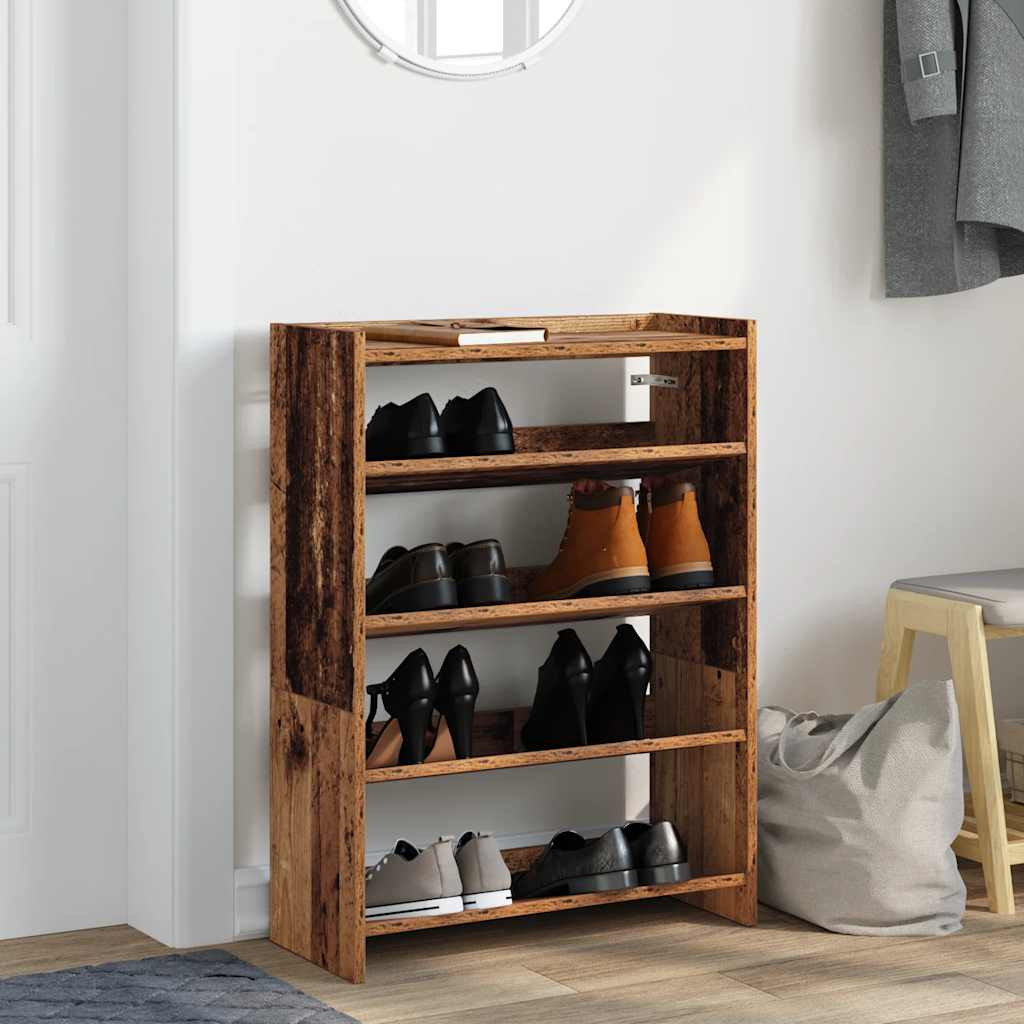 skoreol 60x25x81 cm konstrueret træ antikt træ