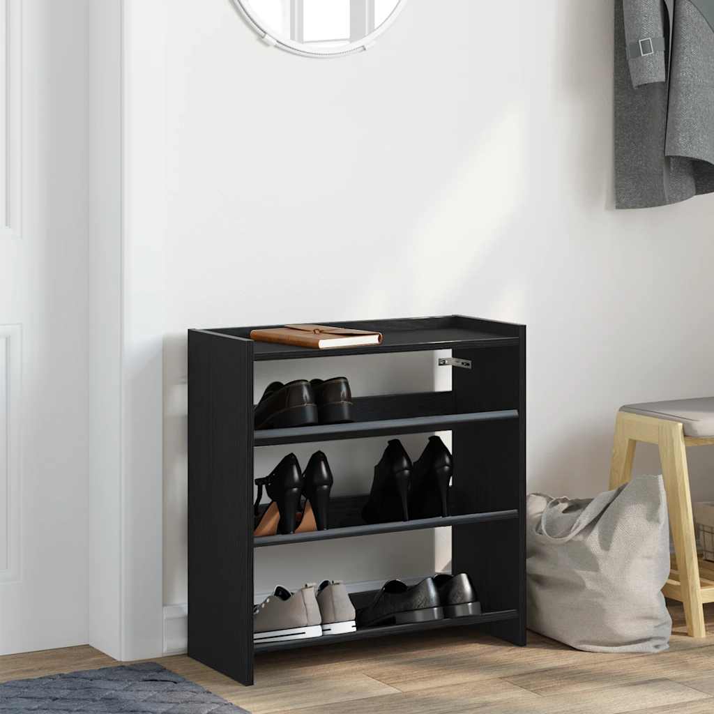 skoreol 60x25x62 cm konstrueret træ sort