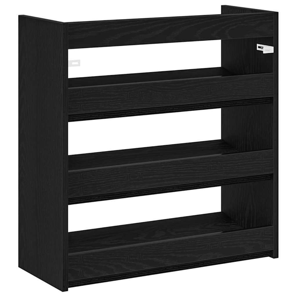 skoreol 60x25x62 cm konstrueret træ sort