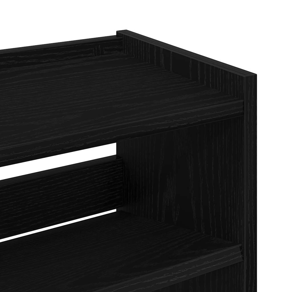 skoreol 60x25x62 cm konstrueret træ sort