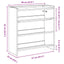 skoreol 60x25x62 cm konstrueret træ sonoma-eg