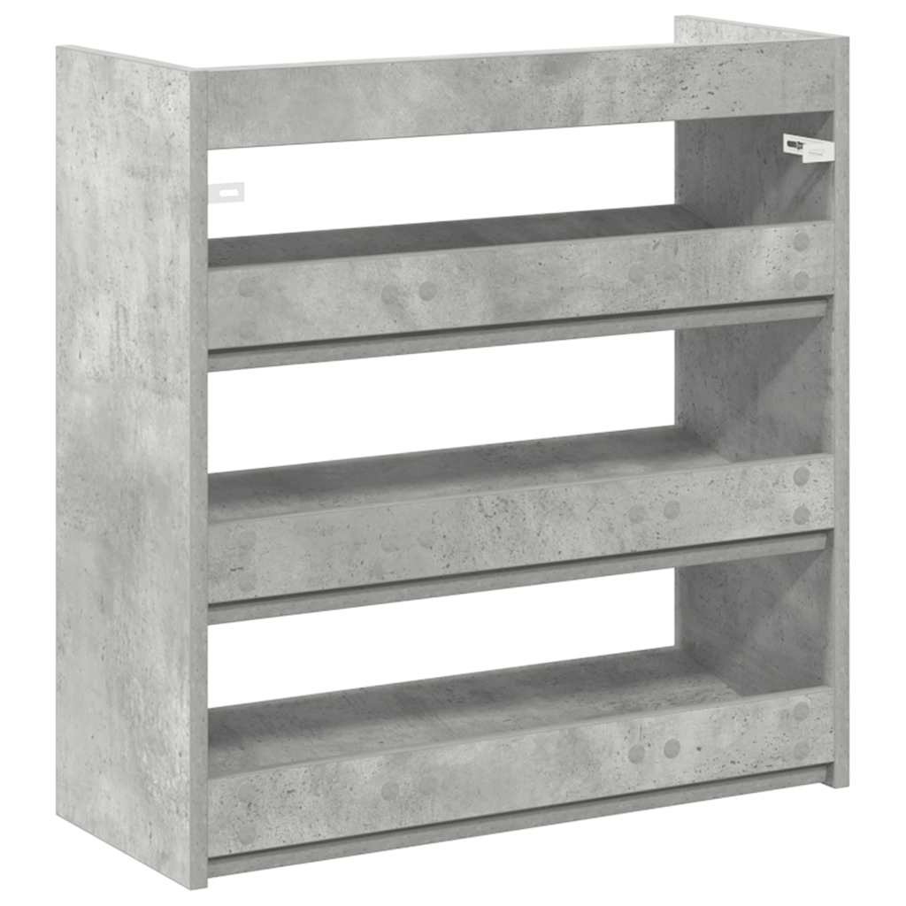skoreol 60x25x62 cm konstrueret træ betongrå