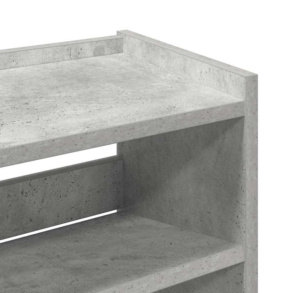 skoreol 60x25x62 cm konstrueret træ betongrå