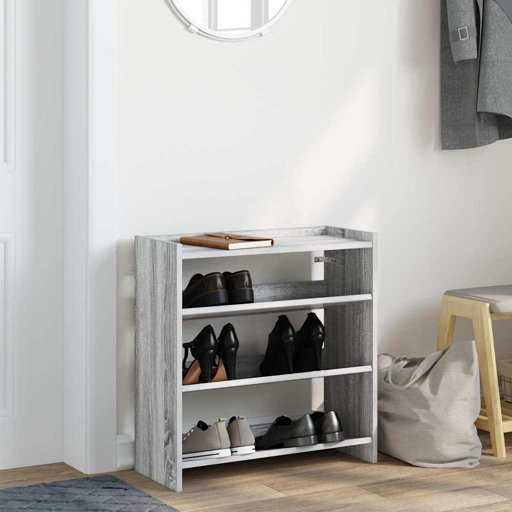 skoreol 60x25x62 cm konstrueret træ grå sonoma-eg