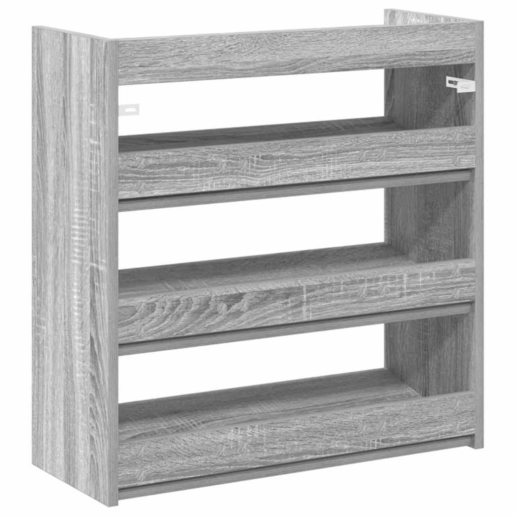 skoreol 60x25x62 cm konstrueret træ grå sonoma-eg