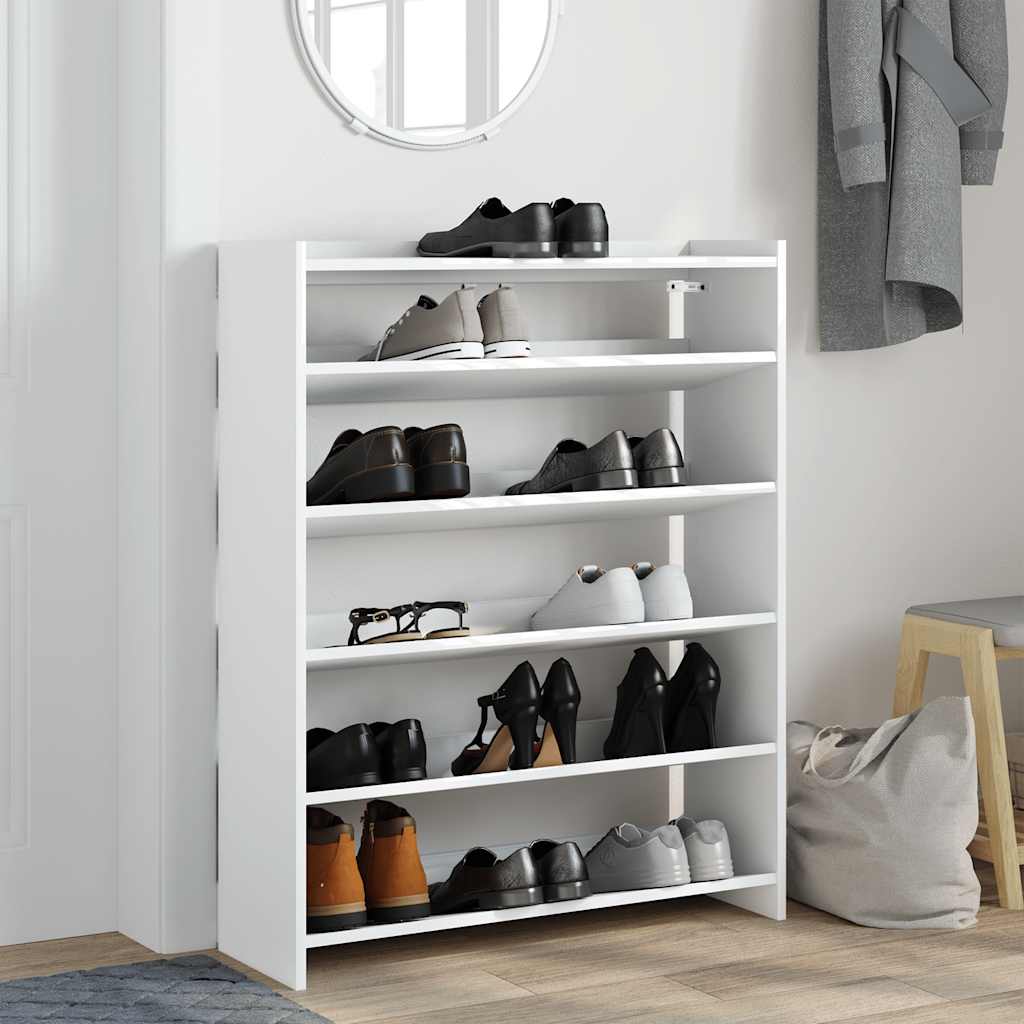 skoreol 80x25x100 cm konstrueret træ hvid