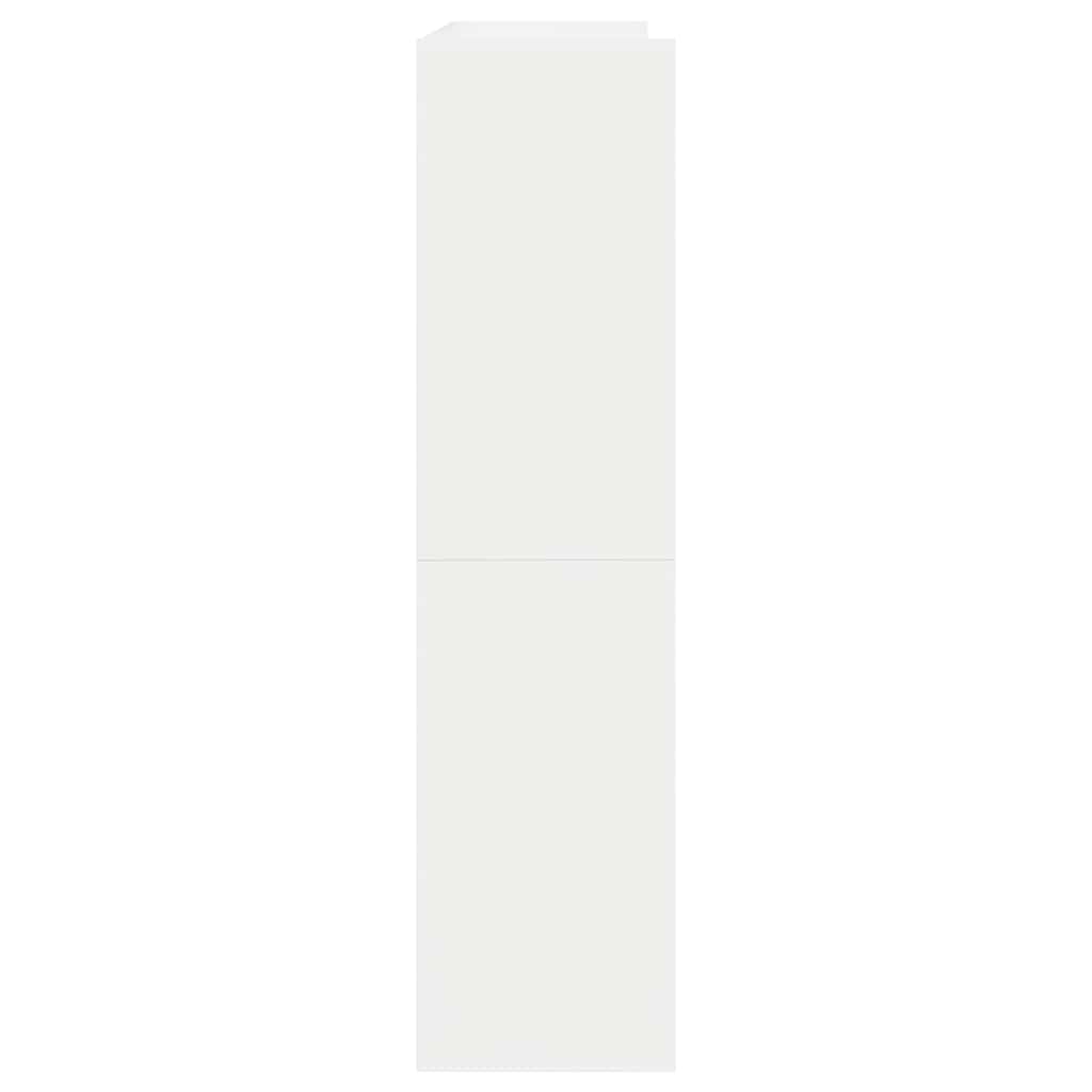 skoreol 80x25x100 cm konstrueret træ hvid