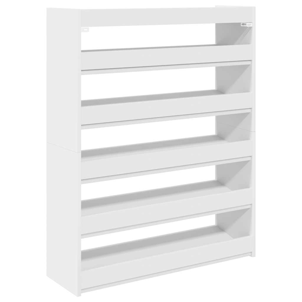 skoreol 80x25x100 cm konstrueret træ hvid