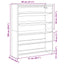 skoreol 80x25x100 cm konstrueret træ sort