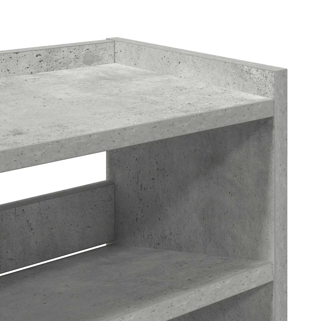 skoreol 80x25x100 cm konstrueret træ betongrå