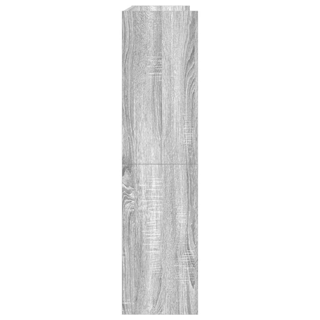 skoreol 80x25x100 cm konstrueret træ grå sonoma-eg