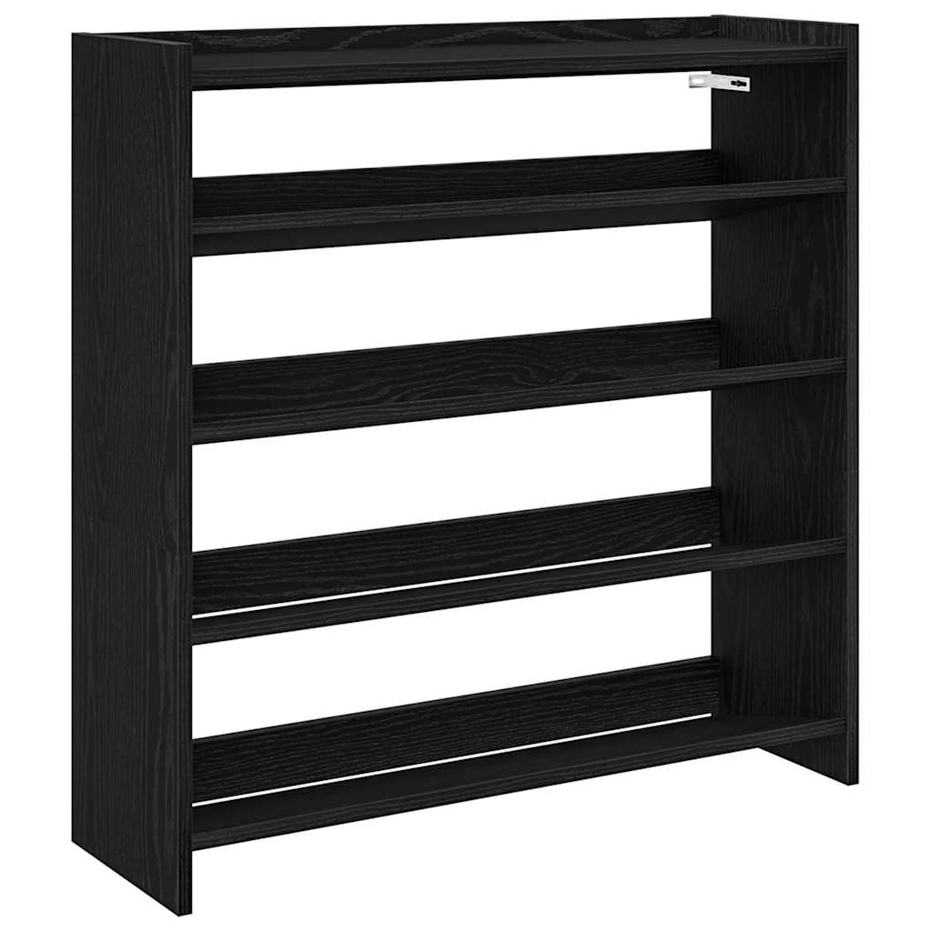 skostativ 80x25x81 cm konstrueret træ sort