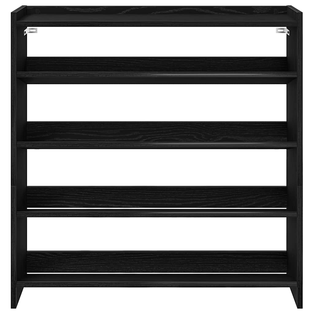 skostativ 80x25x81 cm konstrueret træ sort