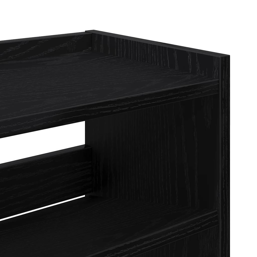 skostativ 80x25x81 cm konstrueret træ sort
