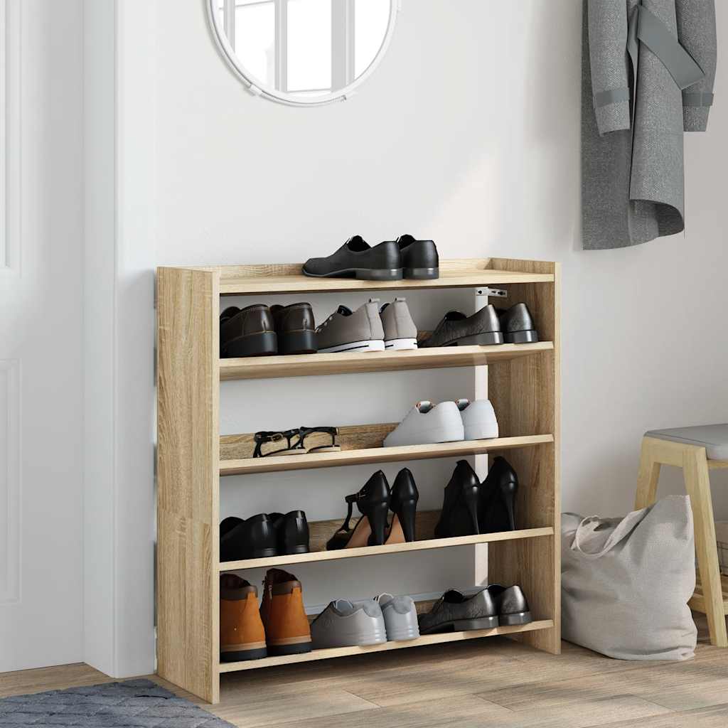 skoreol 80x25x81 cm konstrueret træ sonoma-eg