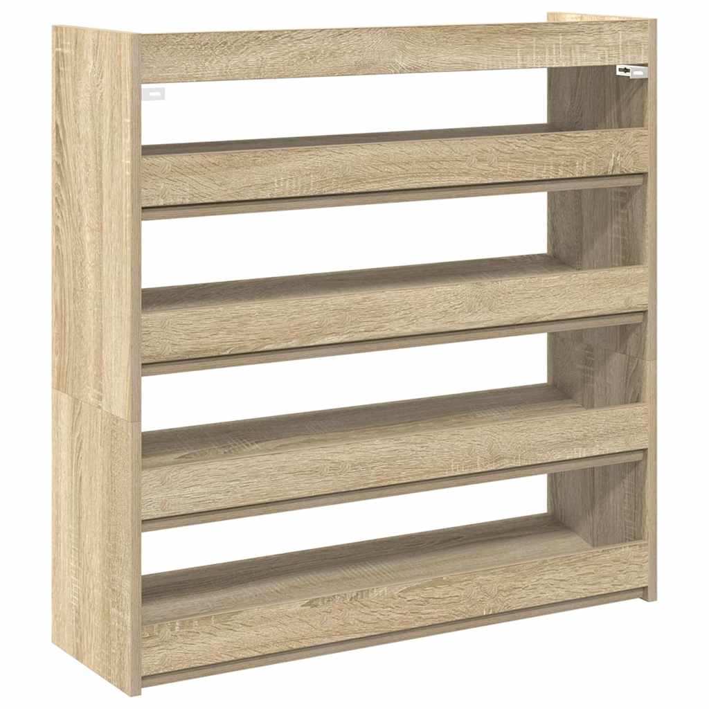 skoreol 80x25x81 cm konstrueret træ sonoma-eg