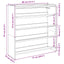 skoreol 80x25x81 cm konstrueret træ sonoma-eg