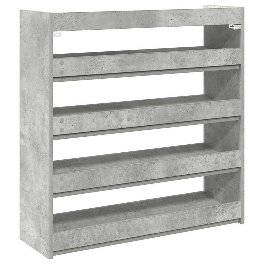 skoreol 80x25x81 cm konstrueret træ betongrå