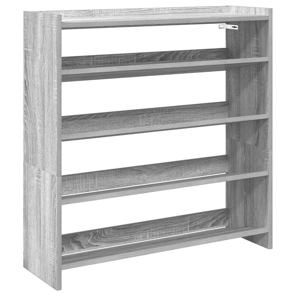 skoreol 80x25x81 cm konstrueret træ grå sonoma-eg
