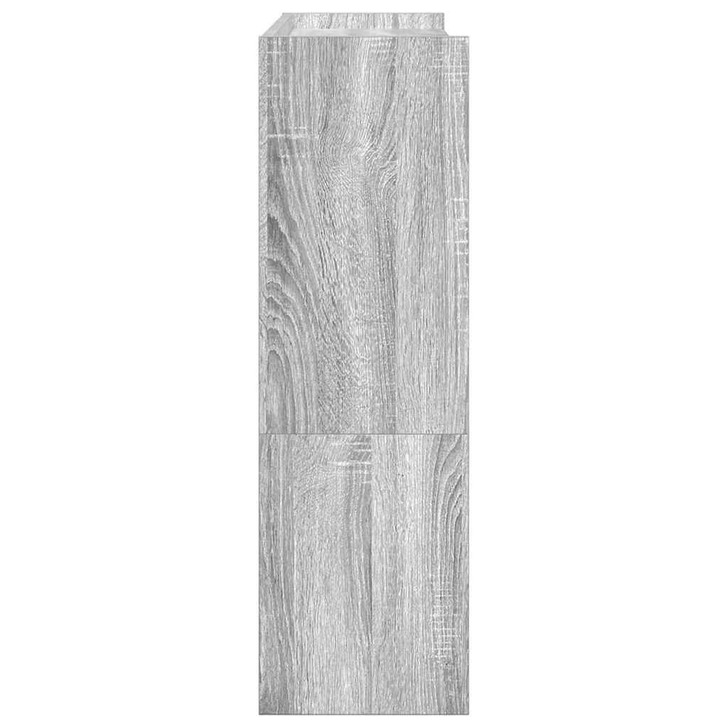 skoreol 80x25x81 cm konstrueret træ grå sonoma-eg