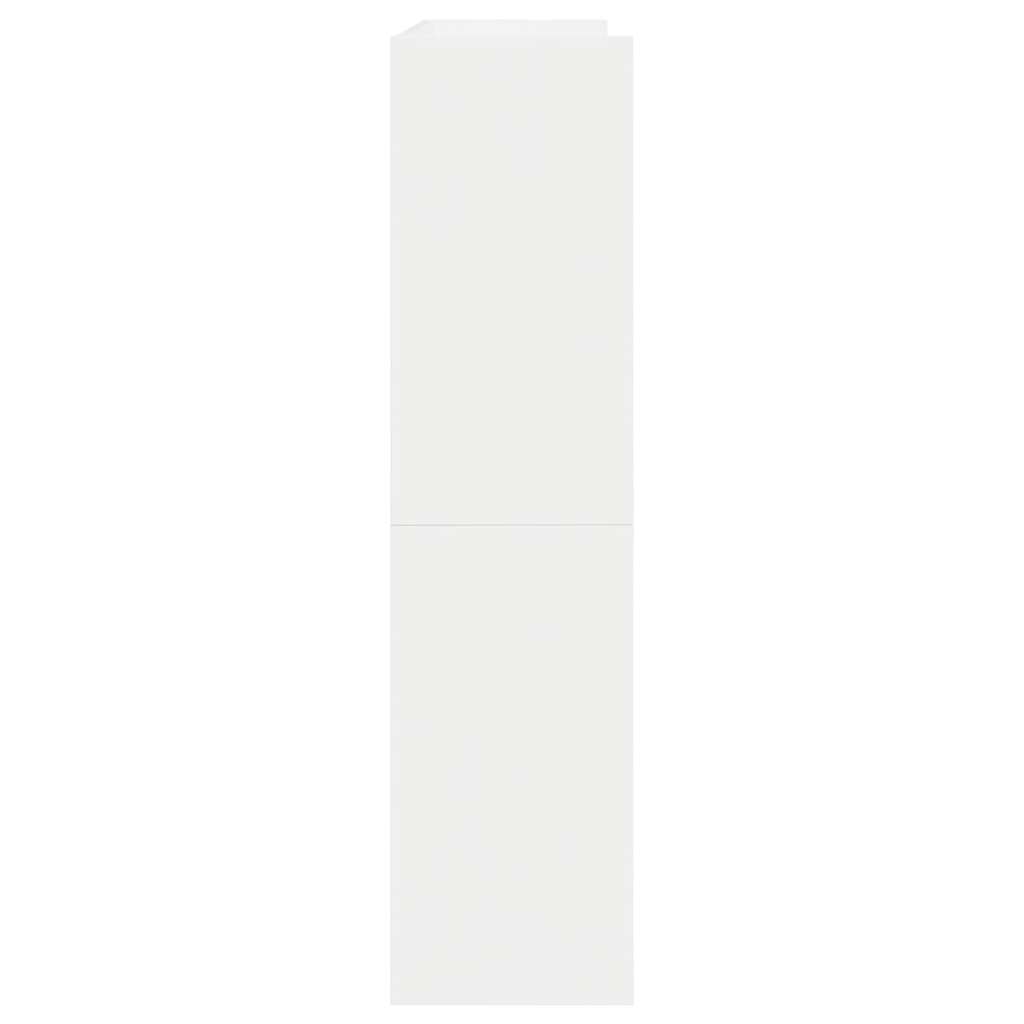 skoreol 80x25x62 cm konstrueret træ hvid