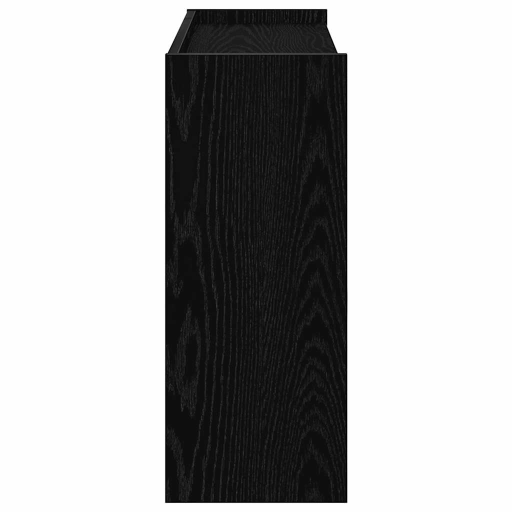 skostativ 80x25x62 cm konstrueret træ sort
