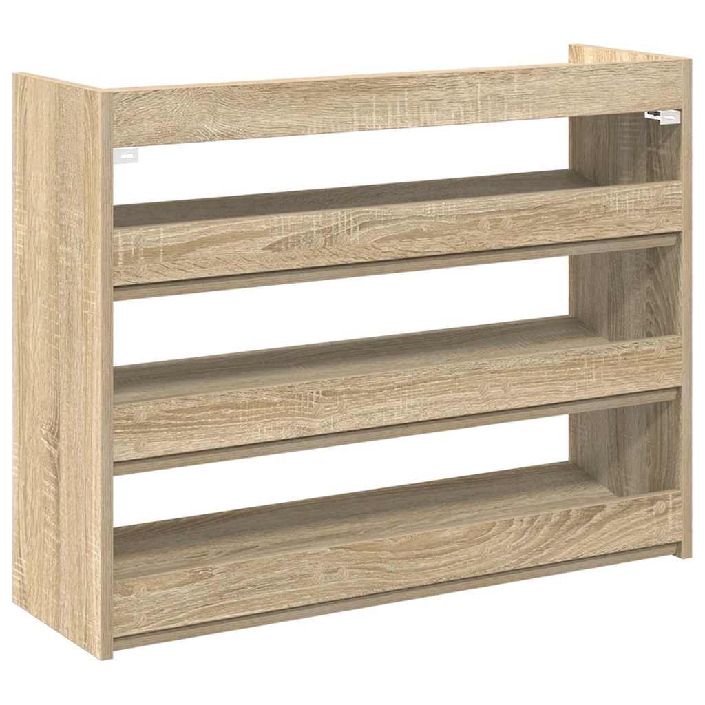 skoreol 80x25x62 cm konstrueret træ sonoma-eg