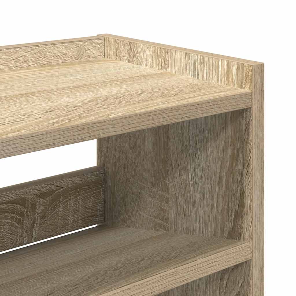 skoreol 80x25x62 cm konstrueret træ sonoma-eg