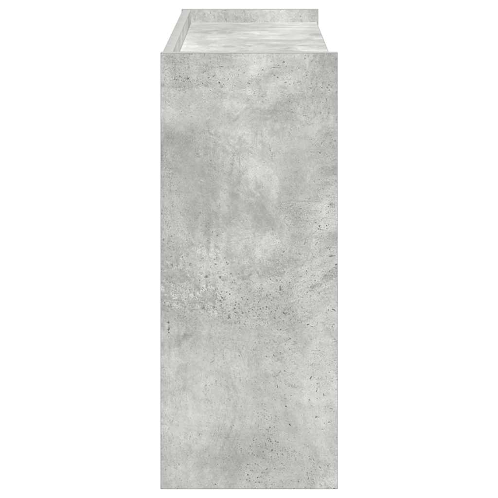skoreol 80x25x62 cm konstrueret træ betongrå