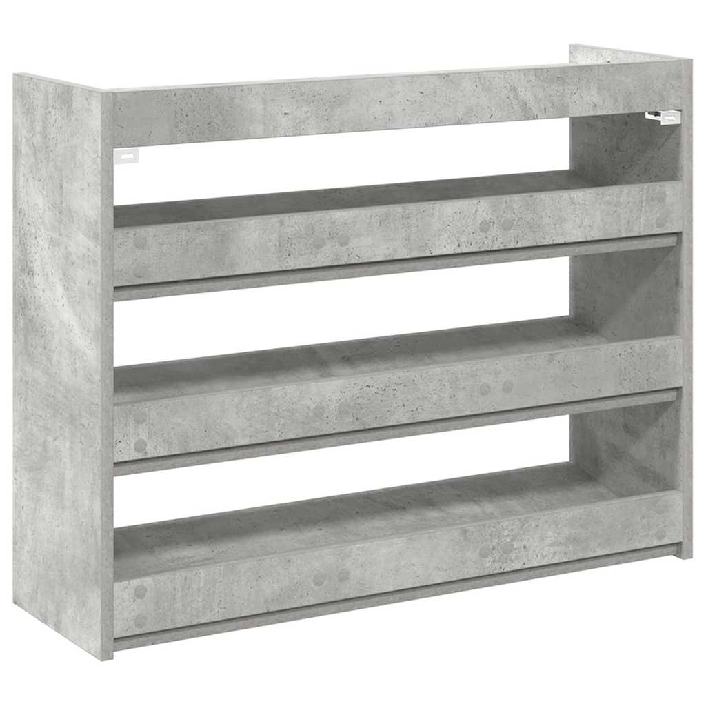 skoreol 80x25x62 cm konstrueret træ betongrå