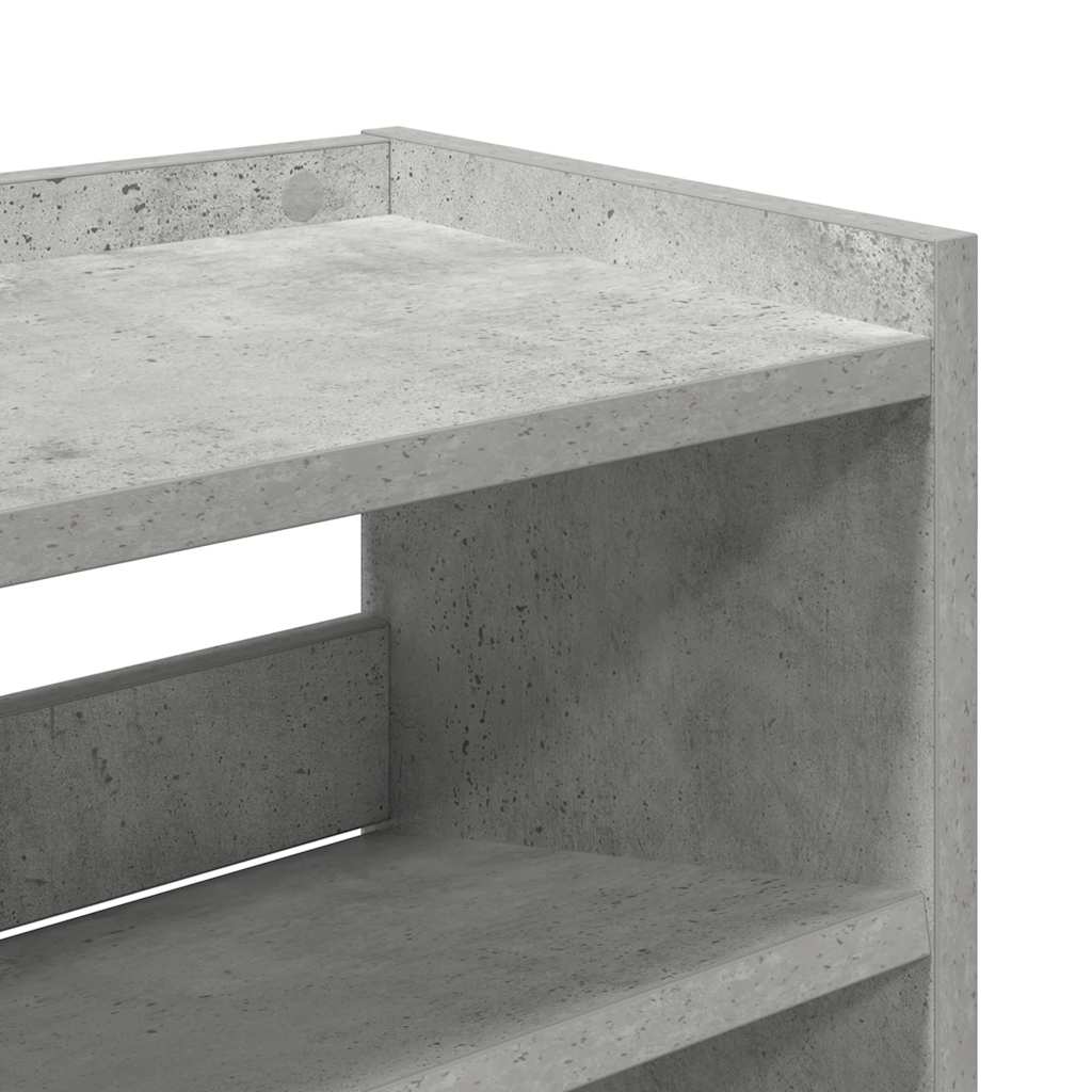 skoreol 80x25x62 cm konstrueret træ betongrå