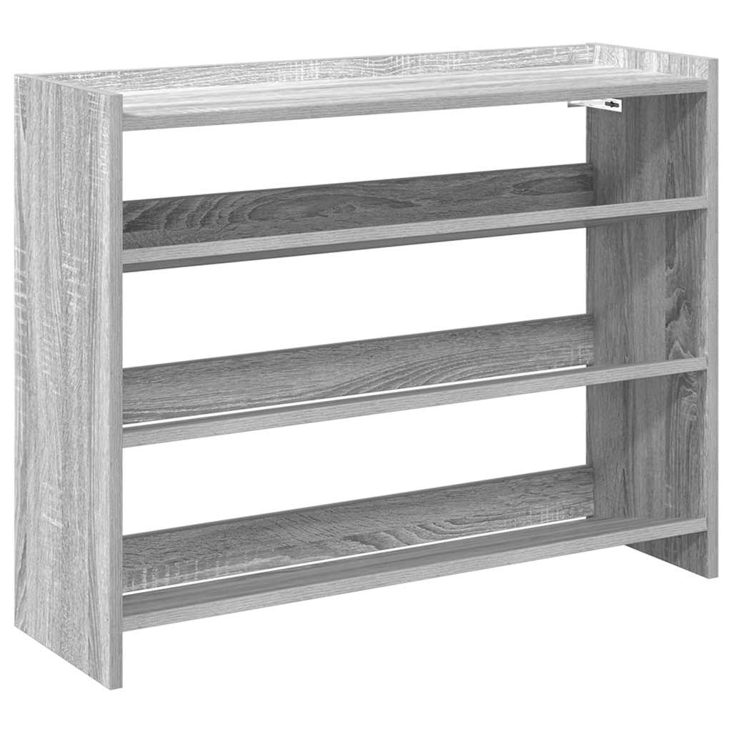 skoreol 80x25x62 cm konstrueret træ grå sonoma-eg