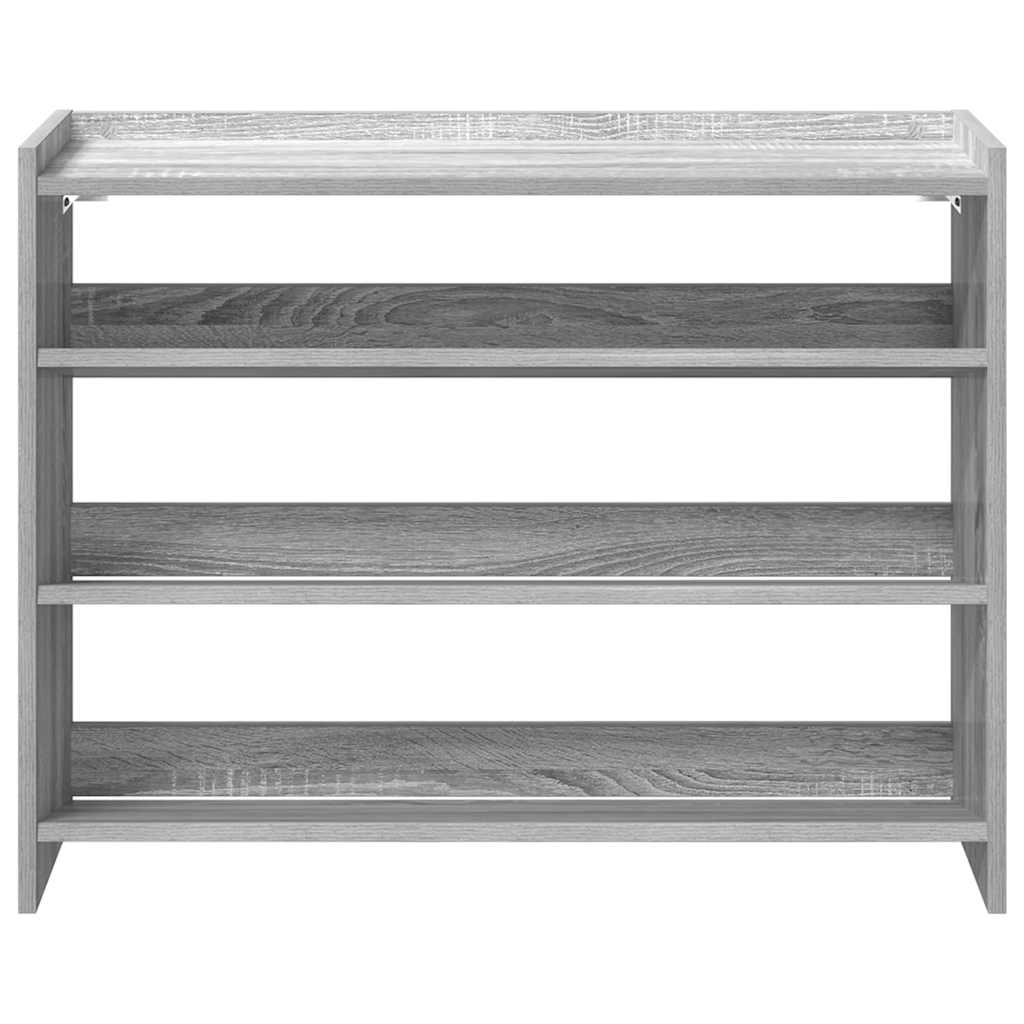 skoreol 80x25x62 cm konstrueret træ grå sonoma-eg