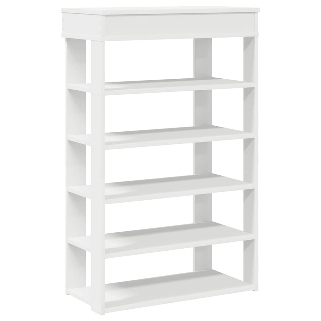 skoreol 60x30x98 cm konstrueret træ hvid