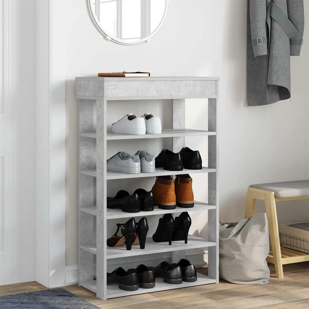 skoreol 60x30x98 cm konstrueret træ betongrå