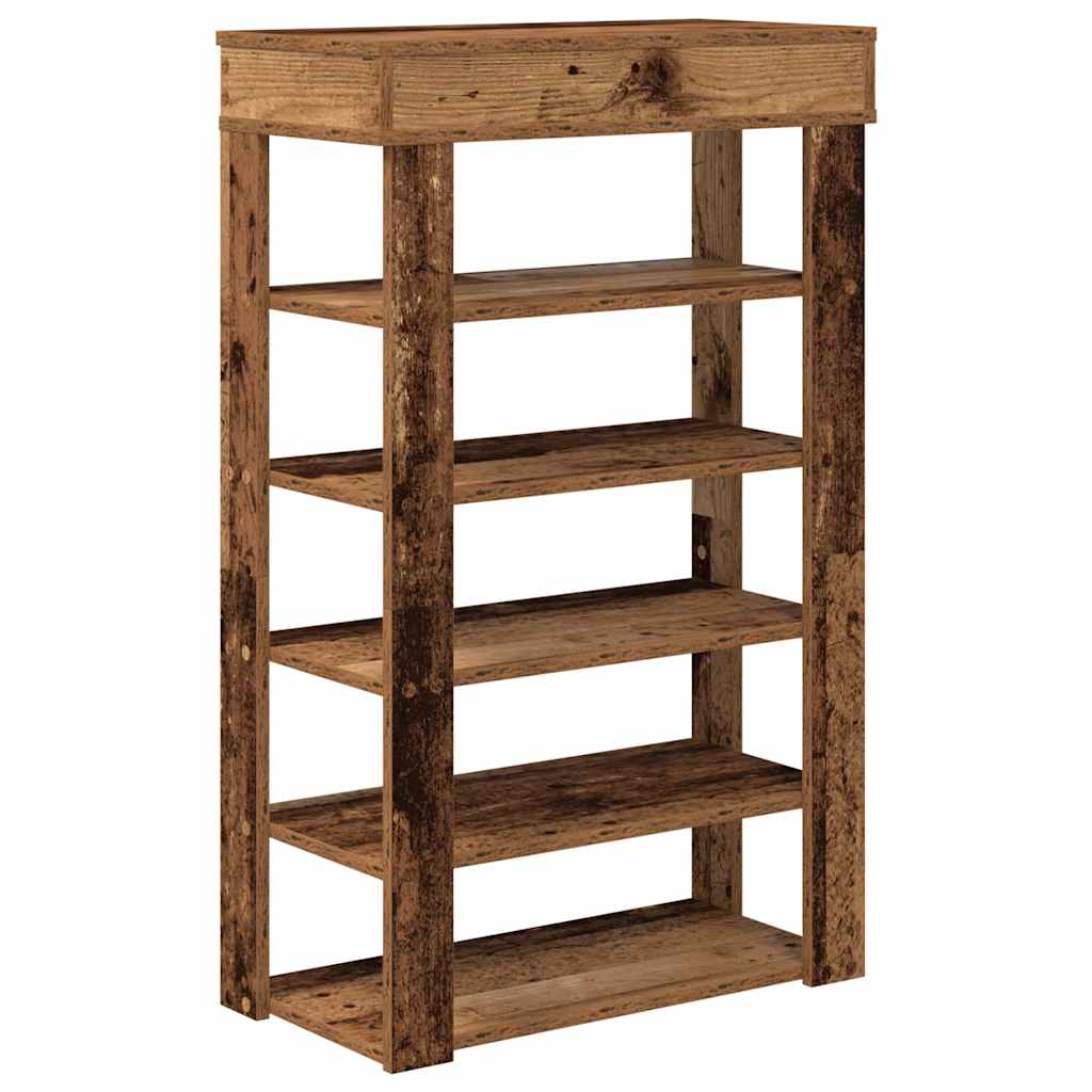 skoreol 60x30x98 cm konstrueret træ antikt træ