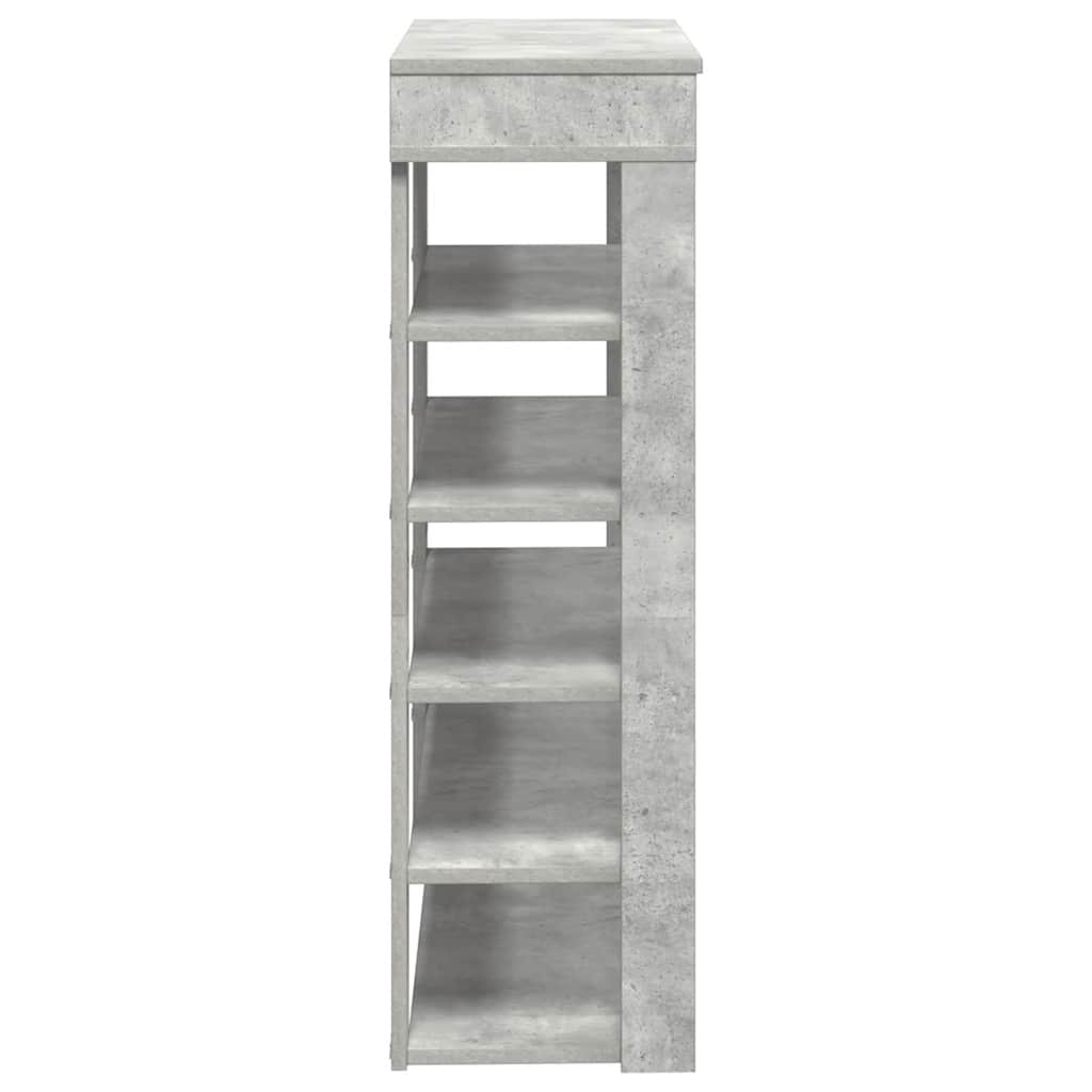 skoreol 80x30x98 cm konstrueret træ beton-eg