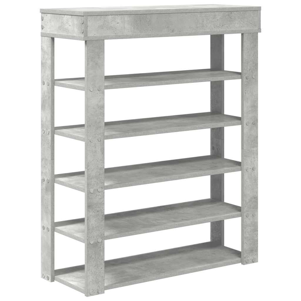 skoreol 80x30x98 cm konstrueret træ beton-eg