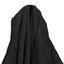 Tæppe-hoodie KINN Sort XL Bomuld