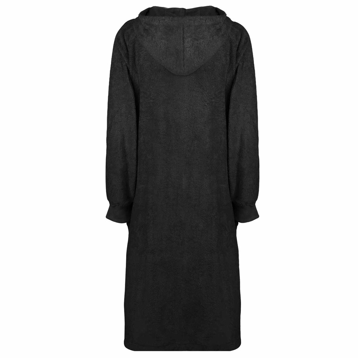 Tæppe-hoodie KINN Sort XL Bomuld